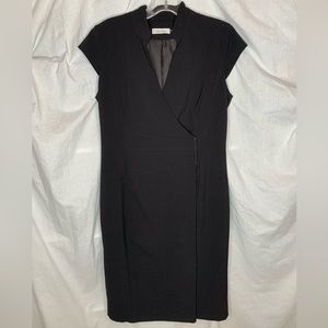 Calvin Klein wrap dress size 4 cap sleeves fully lined